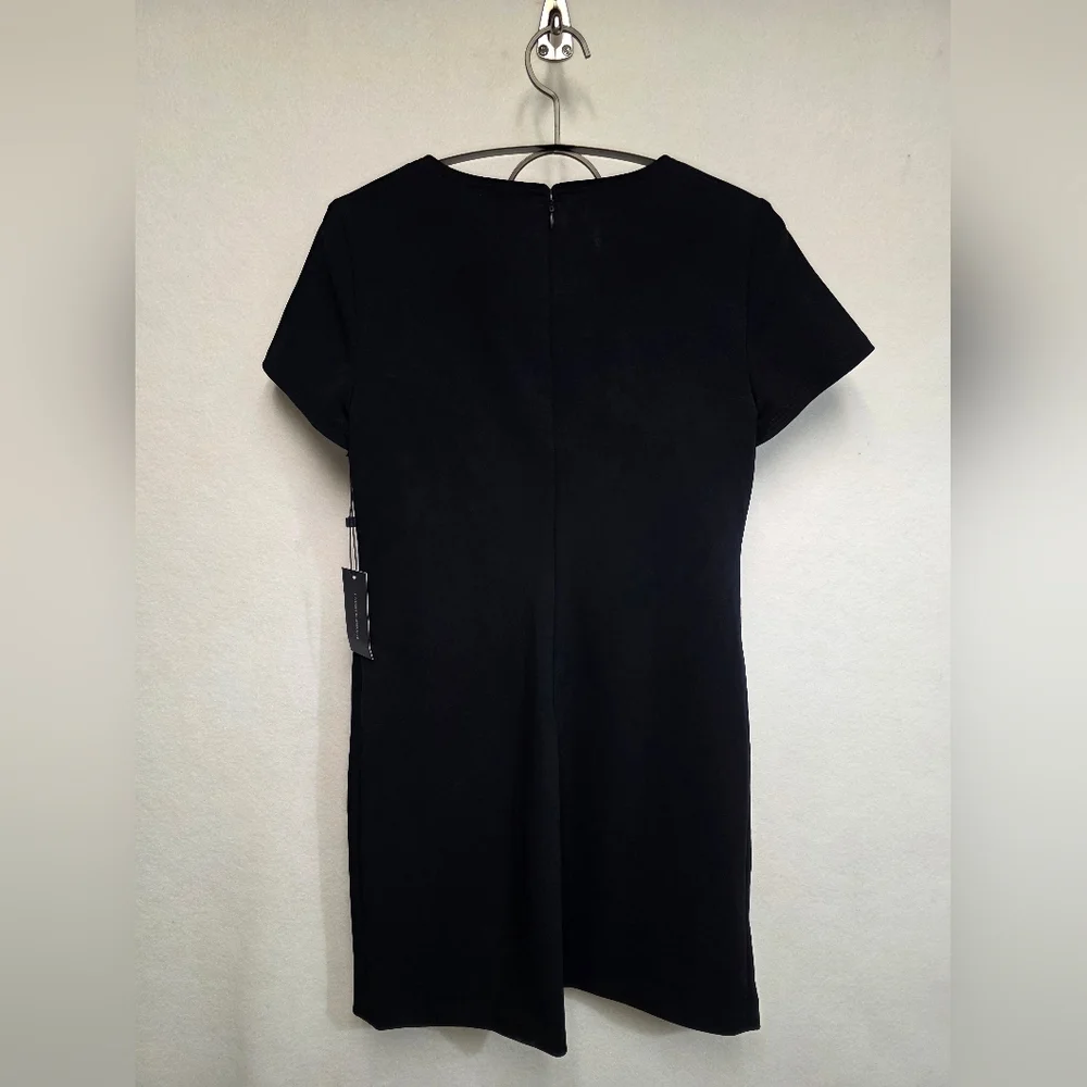 Tommy Hilfiger Scuba Crepe Sheath Dress In Navy Womens Size 8 New With Tags - Picture 3 of 12